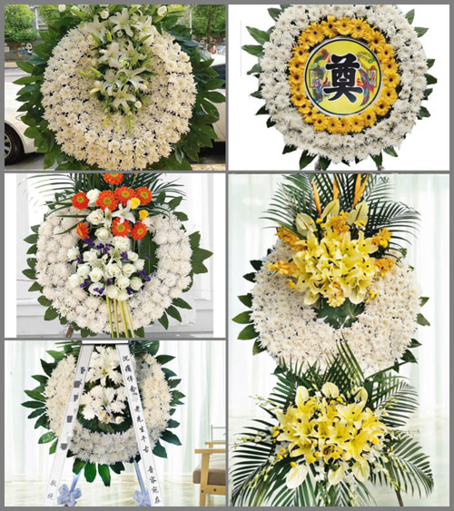 福建福州长乐市吴航街道三峰社区花圈速递